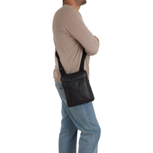Gianni Conti Herren Leder Schultertasche
